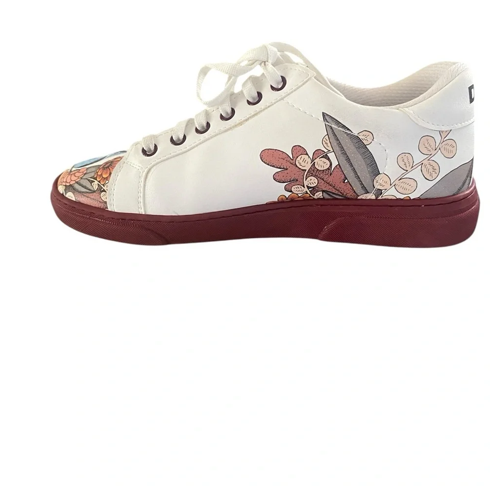 DOGO “Magic in the Air” Bird & Floral Art Sneakers SZ 8.5 - Picture 6 of 9
